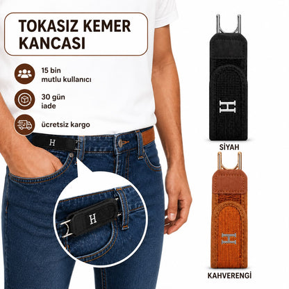 MMOVEA® Bel ve Göbek Bölgesine baskı yapmayan Tokasız Kemer